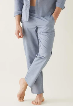 Le slip français Bas De Pyjamas|Bas De Pyjamas<Bas de pyjama en chambray-Tim Chambray Bleu