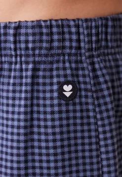 Le slip français Bas De Pyjamas|Bas De Pyjamas<Bas de pyjama en flanelle-Timothe Vichy gris Bleu