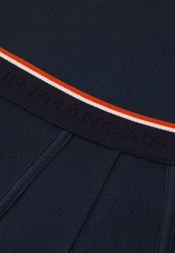 Le slip français Broderie 🪡|Boxers<Boxer échancré en coton-Pedro Bleu Marine Noir