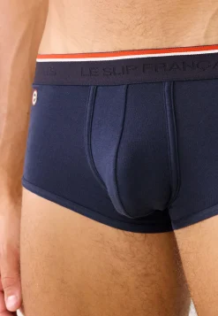 Le slip français Broderie 🪡|Boxers<Boxer échancré en coton-Pedro Bleu Marine Noir