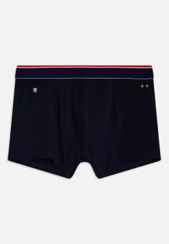 Le slip français Boxers|Boxers<Boxer court en coton brodé 2 Etoiles-Marius 2 Etoiles Bleu