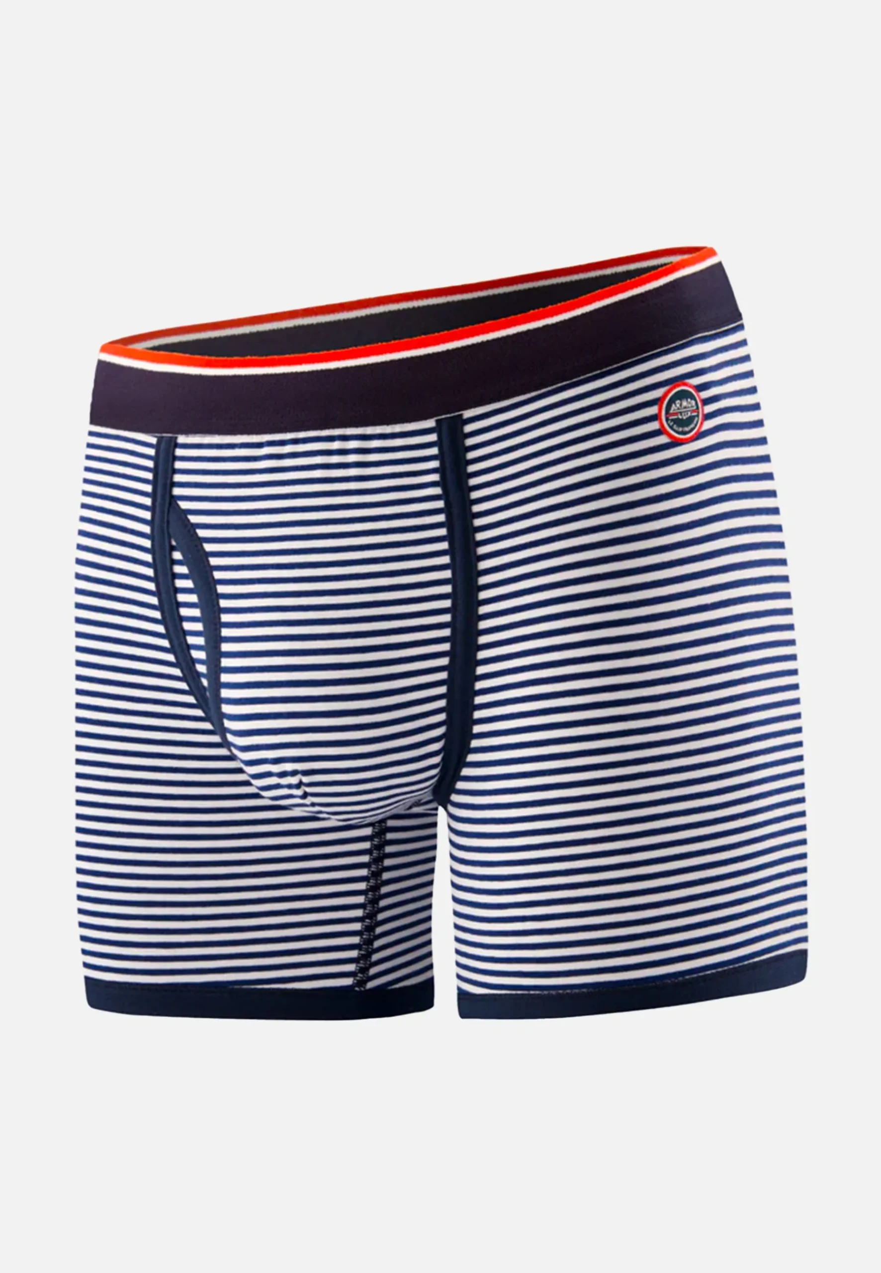Le slip français Collaboration Armor Lux ⚓|Boxers<Boxer en coton LSF x Armor Lux-Le Petit Minou Raye Bleu