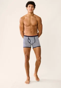 Le slip français Collaboration Armor Lux ⚓|Boxers<Boxer en coton LSF x Armor Lux-Le Petit Minou Raye Bleu