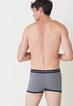 Le slip français Boxers|Boxers<Boxer en coton sans couture-Christian Marinière Bleu