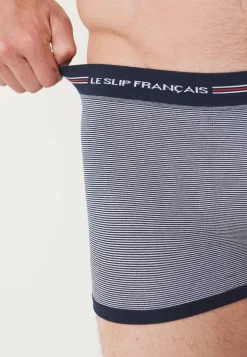 Le slip français Boxers|Boxers<Boxer en coton sans couture-Christian Marinière Bleu