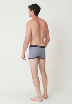 Le slip français Boxers|Boxers<Boxer en coton sans couture-Christian Marinière Bleu