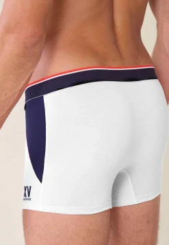 Le slip français Sous-Vêtements De Sports|Boxers<Boxer en coton-Marius /Bleu Marine XV de France Blanc