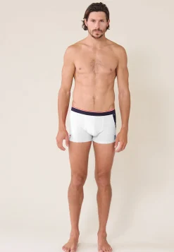 Le slip français Sous-Vêtements De Sports|Boxers<Boxer en coton-Marius /Bleu Marine XV de France Blanc
