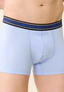Le slip français Broderie 🪡|Boxers<Boxer en coton-Marius Ciel Ceinture Indigo Bleu