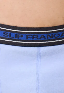 Le slip français Broderie 🪡|Boxers<Boxer en coton-Marius Ciel Ceinture Indigo Bleu