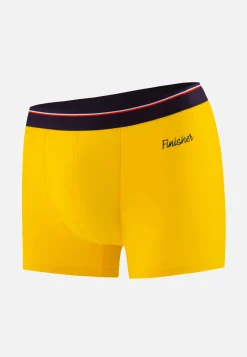Le slip français Boxers|Boxers<Boxer en coton-Marius Cire Brodé Finisher Jaune