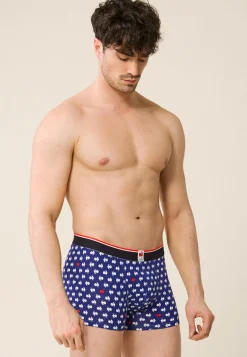 Le slip français Sous-Vêtements De Sports|Boxers<Boxer en coton-Marius Coq Blanc Rouge XV de France Bleu