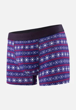 Le slip français Collection Cadeaux|Boxers<Boxer en coton-Marius Flocon Bleu