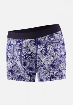 Le slip français Boxers|Boxers<Boxer en coton-Marius Imprimé Sylve Acier Bleu