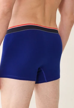 Le slip français Broderie 🪡|Boxers<Boxer en coton-Marius Indigo Bleu