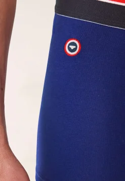 Le slip français Broderie 🪡|Boxers<Boxer en coton-Marius Indigo Bleu