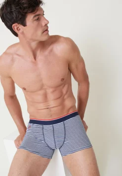 Le slip français Boxers|Boxers<Boxer en coton-Marius Marinière Blanc
