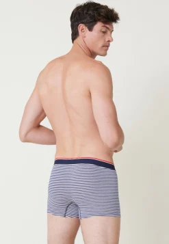Le slip français Boxers|Boxers<Boxer en coton-Marius Marinière Blanc