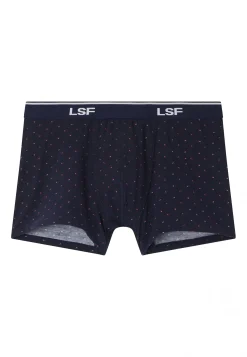 Le slip français Boxers|Boxers<Boxer en coton-Marius Petis pois marine Bleu