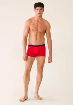 Le slip français Broderie 🪡|Boxers<Boxer en coton-Marius Rouge