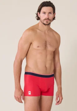 Le slip français Sous-Vêtements De Sports|Boxers<Boxer en coton-Marius /Bleu Marine XV de France Rouge