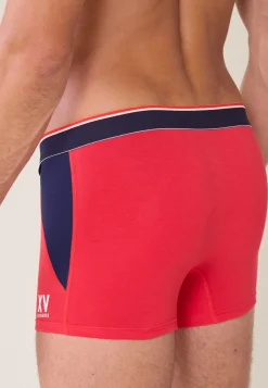 Le slip français Sous-Vêtements De Sports|Boxers<Boxer en coton-Marius /Bleu Marine XV de France Rouge
