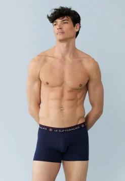 Le slip français Broderie 🪡|Boxers<Boxer en coton-Redoutable Marine Bleu