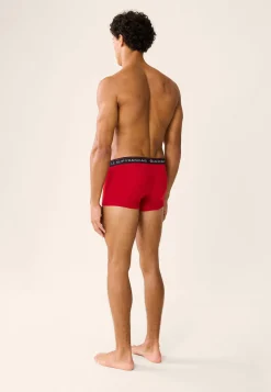 Le slip français Collection Cadeaux|Boxers<Boxer en coton-Redoutable Cerise Buche De Noel Rouge