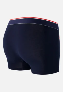 Le slip français Broderie 🪡|Boxers<Boxer long en coton-Michel Marine Bleu