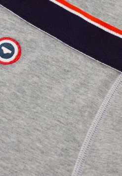 Le slip français Broderie 🪡|Boxers<Boxer long en coton-Michel Chiné Gris
