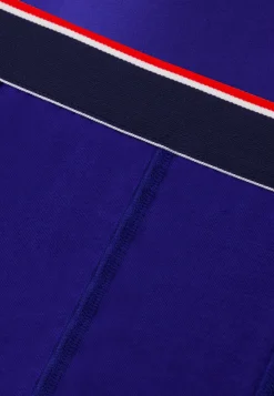 Le slip français Broderie 🪡|Boxers<Boxer long en coton-Michel Indigo Bleu