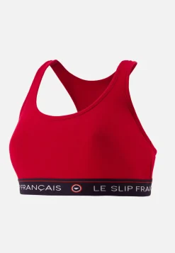 Le slip français Soutiens-Gorge<Brassière en coton-Tapageuse Cerise Rouge