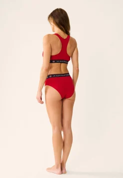 Le slip français Soutiens-Gorge<Brassière en coton-Tapageuse Cerise Rouge