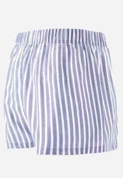 Le slip français Caleçons|Caleçons<Caleçon en coton-Jacques Sens Bleu Gris Blanc