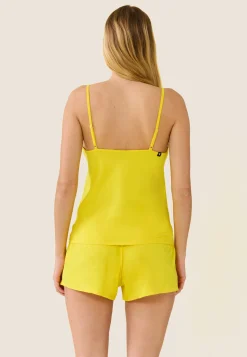 Le slip français Pyjamas<Caraco de pyjama en coton-Rox Soleil Jaune