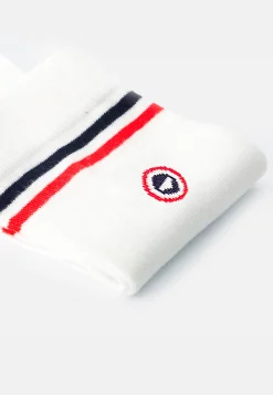 Le slip français Chaussettes En Coton|Chaussettes En Coton<Chaussettes mi-hautes en coton-Lucas Drapeau Blanc