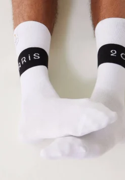 Le slip français Chaussettes En Coton|Chaussettes En Coton<Chaussettes mi-hautes en coton-Lucas Paris 2024 Blanc
