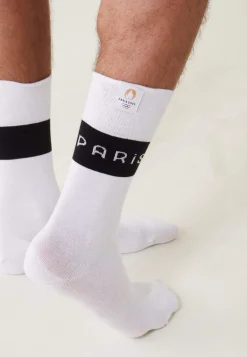 Le slip français Chaussettes En Coton|Chaussettes En Coton<Chaussettes mi-hautes en coton-Lucas Paris 2024 Blanc