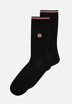 Le slip français Chaussettes En Fil D'Ecosse|Chaussettes En Fil D'Ecosse<Chaussettes mi-hautes en fil d'Ecosse-Nessy Noir