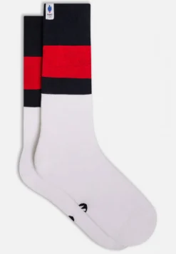 Le slip français Chaussettes En Coton|Chaussettes En Coton<Chaussettes mi-hautes mixtes en coton-Lucas Equipe de France Blanc