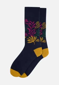 Le slip français Chaussettes En Coton|Chaussettes En Coton<Chaussettes mi-hautes-Lucas Imprimé Bois Noir