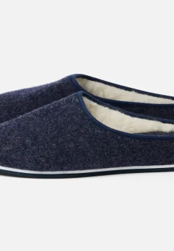 Le slip français Chaussons|Chaussons<Chaussons d'intérieur en laine-Claude Marine Bleu