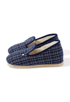 Le slip français Chaussons|Chaussons<Chaussons d'intérieur en laine-Pantoufles Tomette Bleu