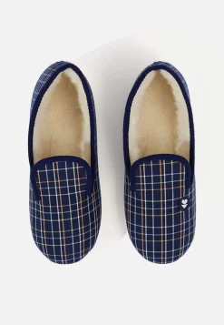 Le slip français Chaussons|Chaussons<Chaussons d'intérieur en laine-Pantoufles Tomette Bleu