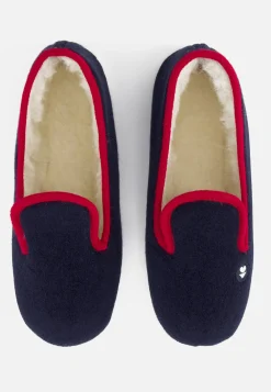 Le slip français Chaussons|Chaussons<Chaussons d'intérieur en laine-Pantoufles Bouclette Marine Bleu