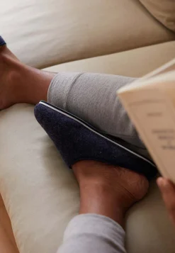Le slip français Chaussons|Chaussons<Chaussons d'intérieur en laine-Claude Marine Bleu