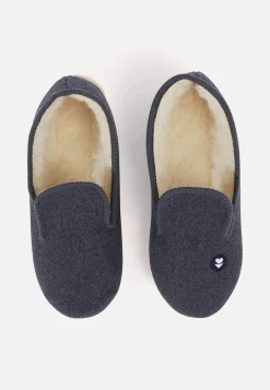 Le slip français Chaussons|Chaussons<Chaussons d'intérieur en laine-Pantoufles Anthracite Gris