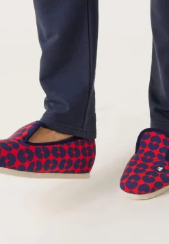 Le slip français Chaussons|Chaussons<Chaussons d'intérieur en laine-Pantoufles Love Bleu