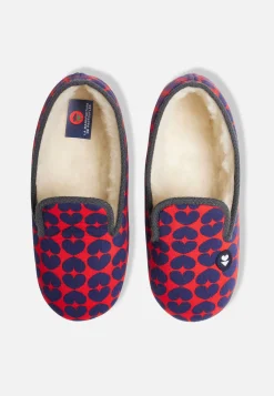 Le slip français Chaussons|Chaussons<Chaussons d'intérieur en laine-Pantoufles Love Bleu