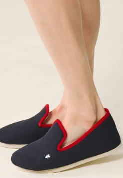 Le slip français Chaussons|Chaussons<Chaussons d'intérieur en laine-Pantoufles Marine Bleu